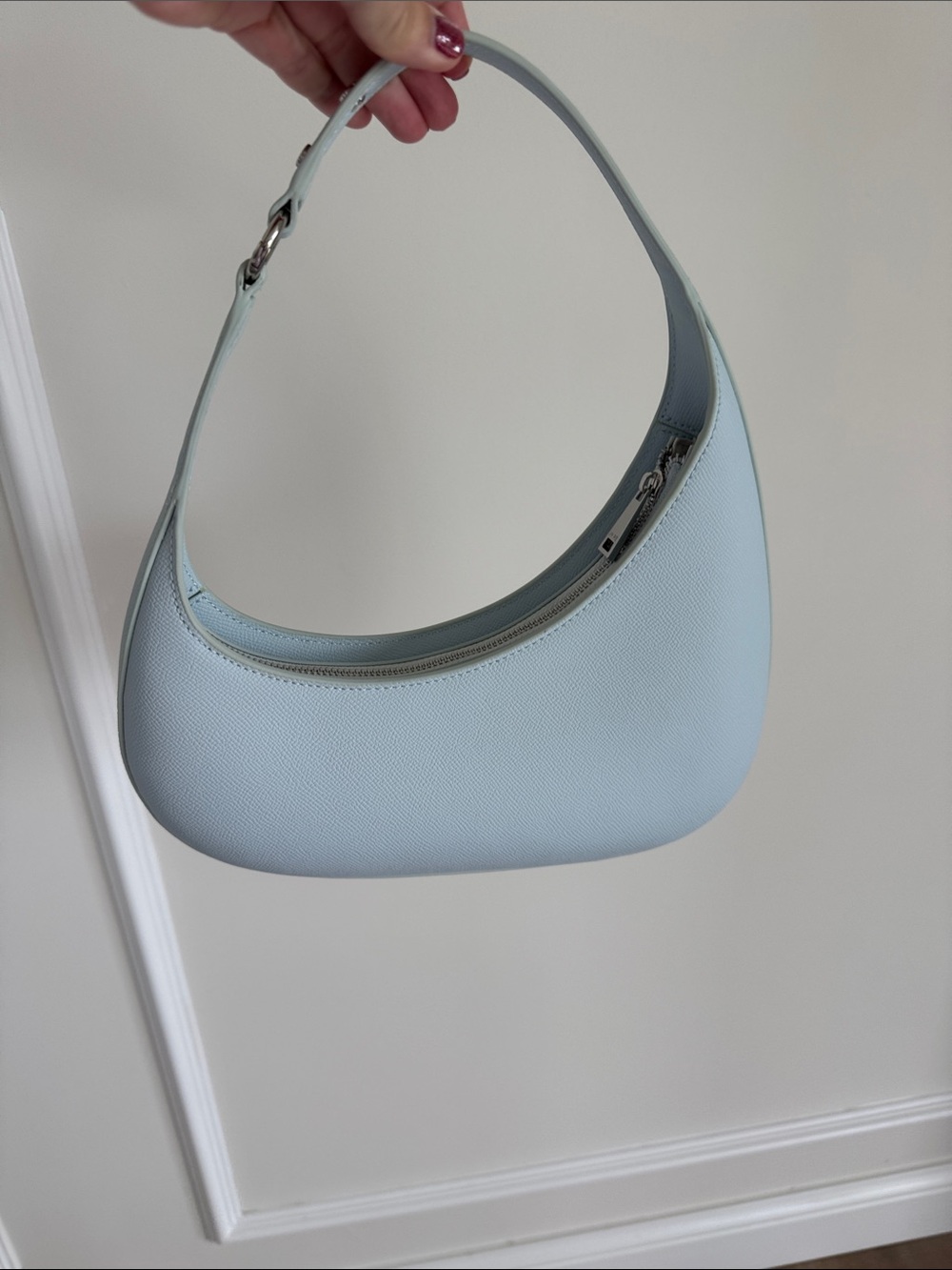 JW PEI Pale Blue Shoulder Hobo Bag